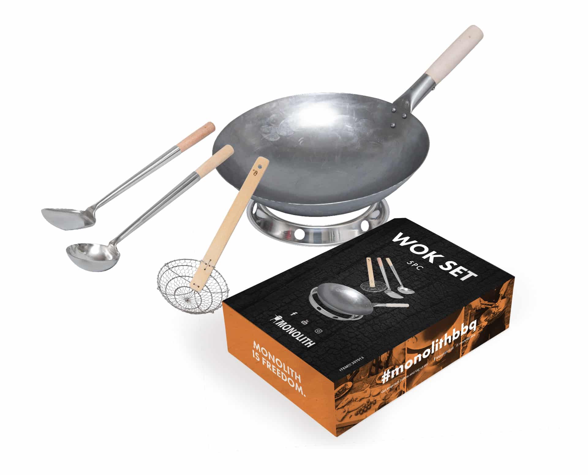 Monolith Wok Set with Utensils and Holder