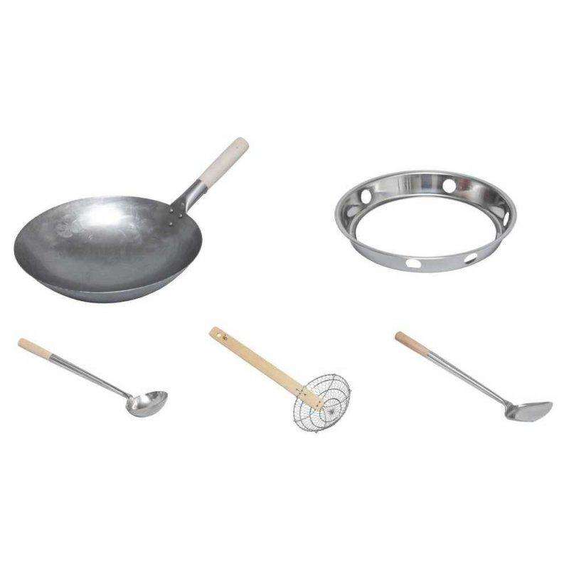 Monolith Wok Set with Utensils and Holder - Image 2