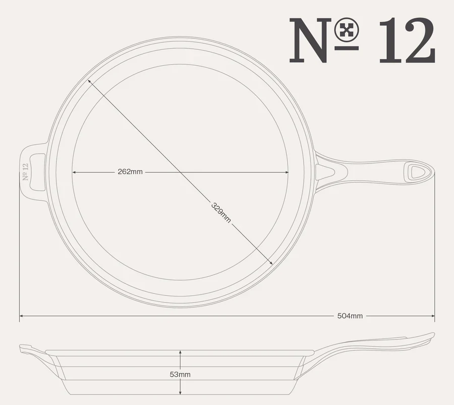 Hornbeam №12 Skillet - Image 9