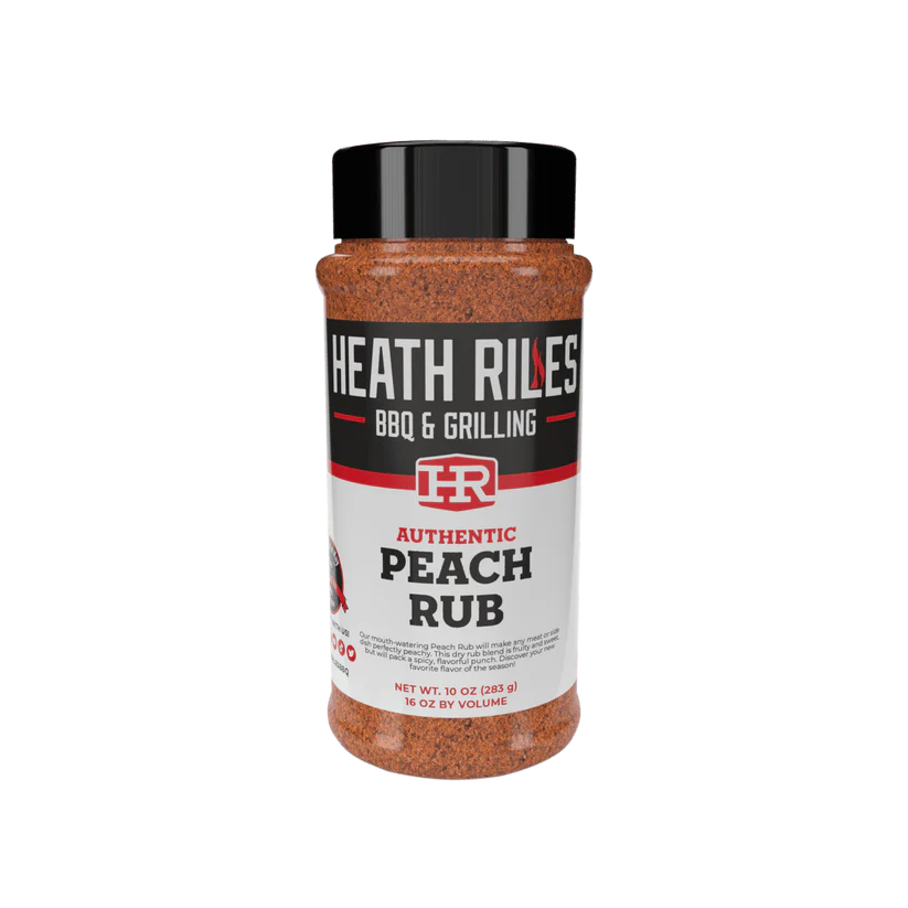 Heath Riles Peach BBQ Rub – 283g – Delicious Flavoring