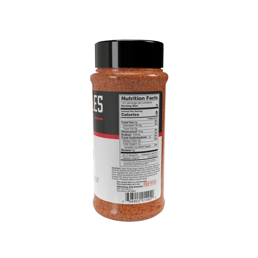 Heath Riles Peach BBQ Rub – 283g – Delicious Flavoring - Image 3