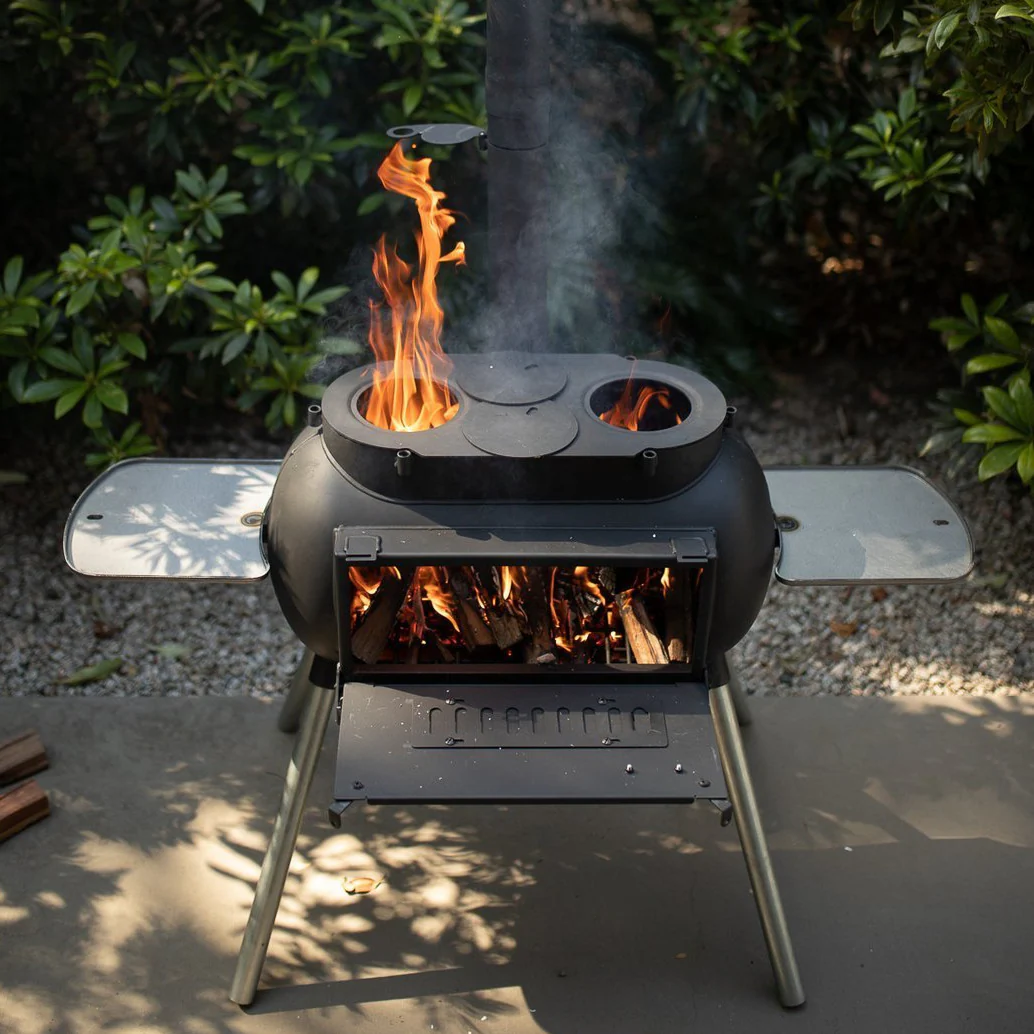 Ozpig Big Pig Portable Wood Fired BBQ Stove and Heater - Image 4