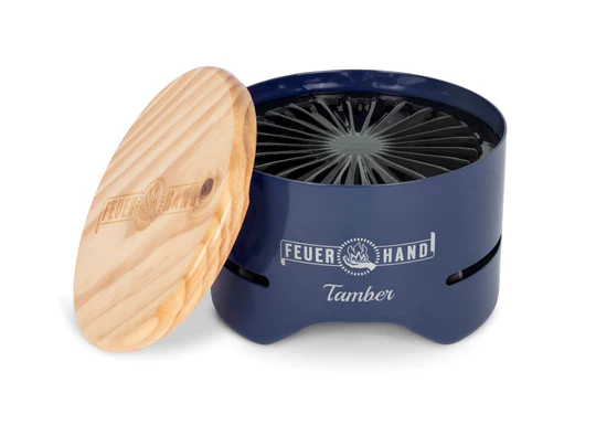 Feuerhand Table Top Grill - Cobalt Blue for Easy Cooking - Image 2