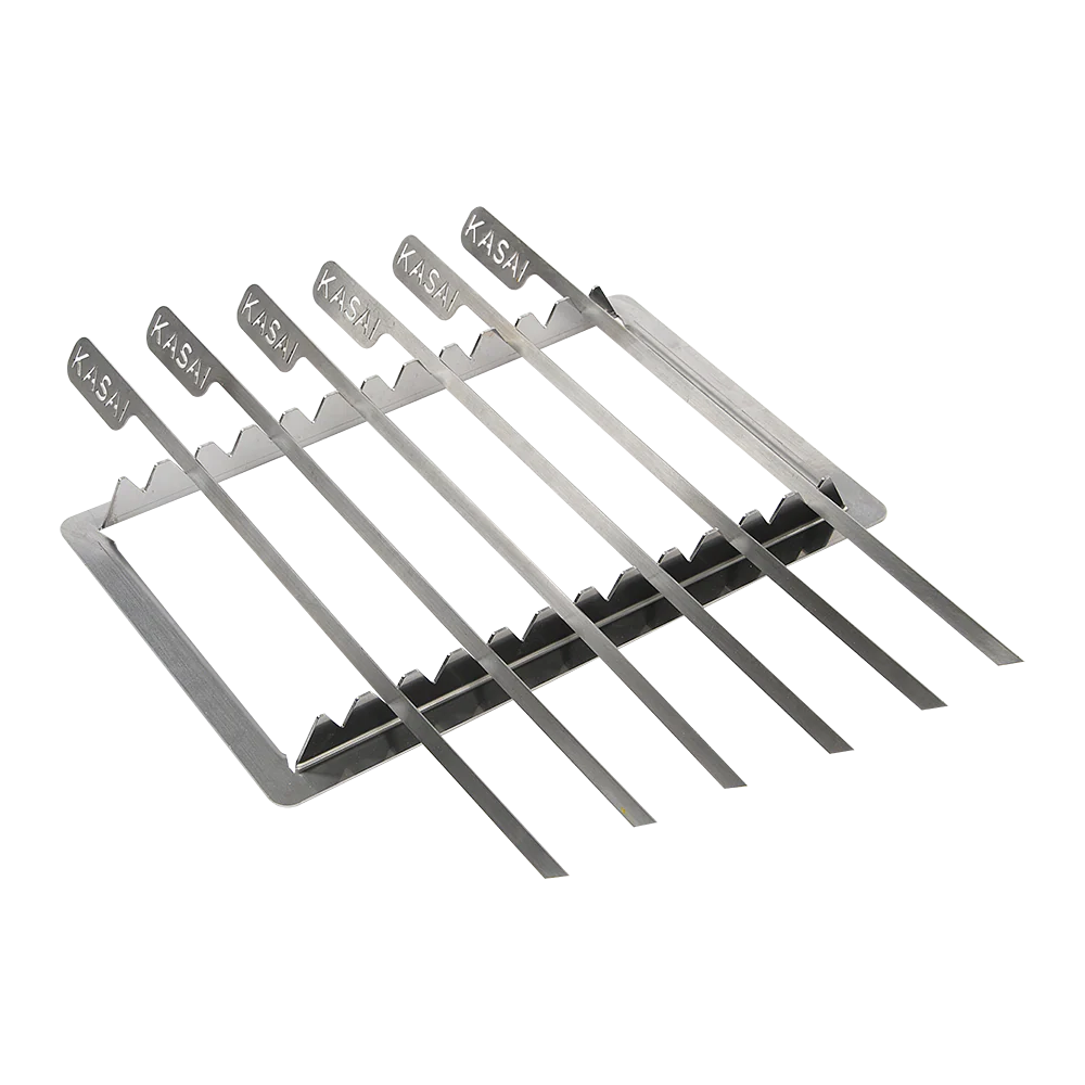 Kasai Konro Skewer Rack with 6 Skewers - Image 4