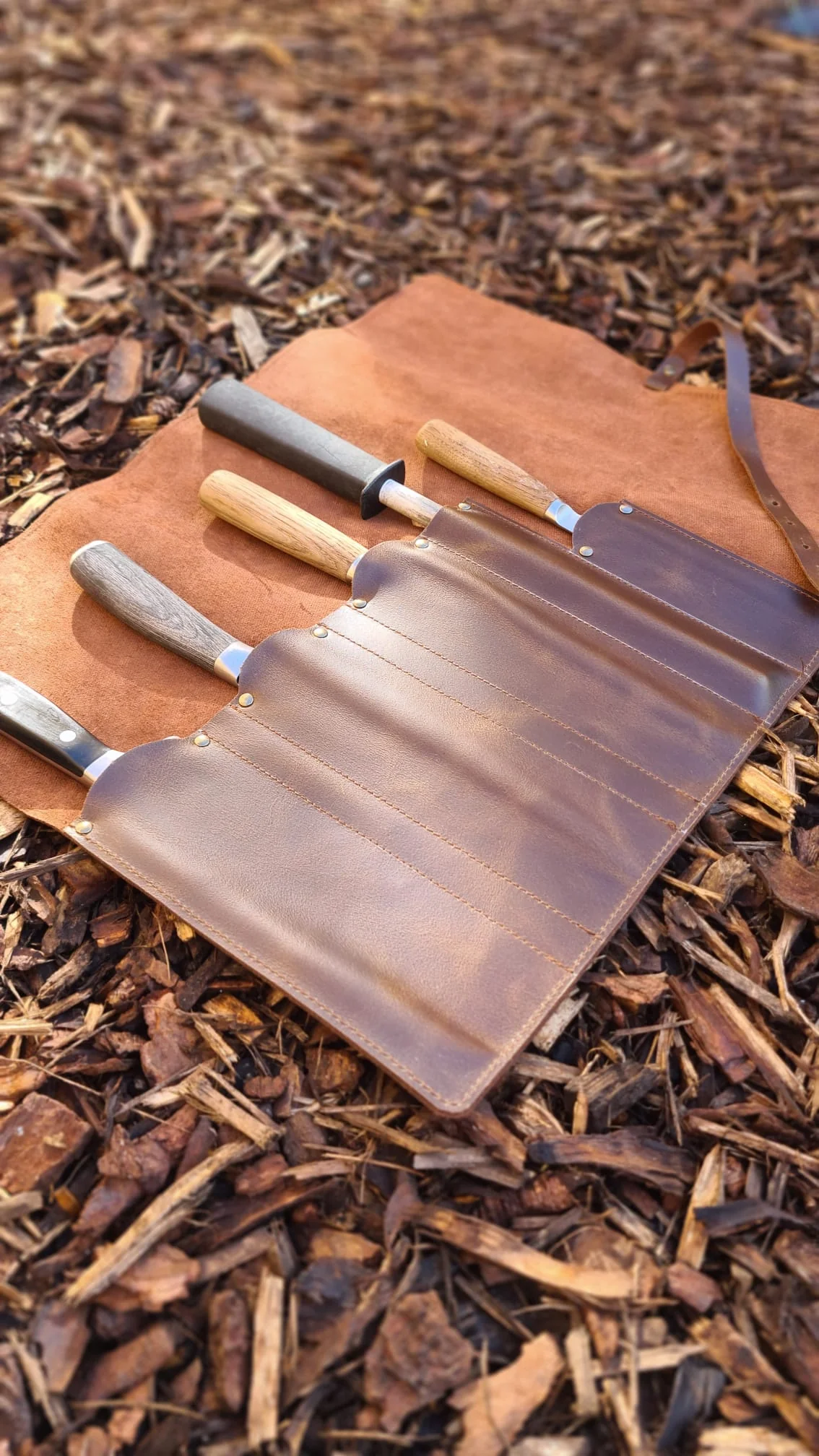 Premium Leather Knife Roll by Stalwart Crafts - Image 3