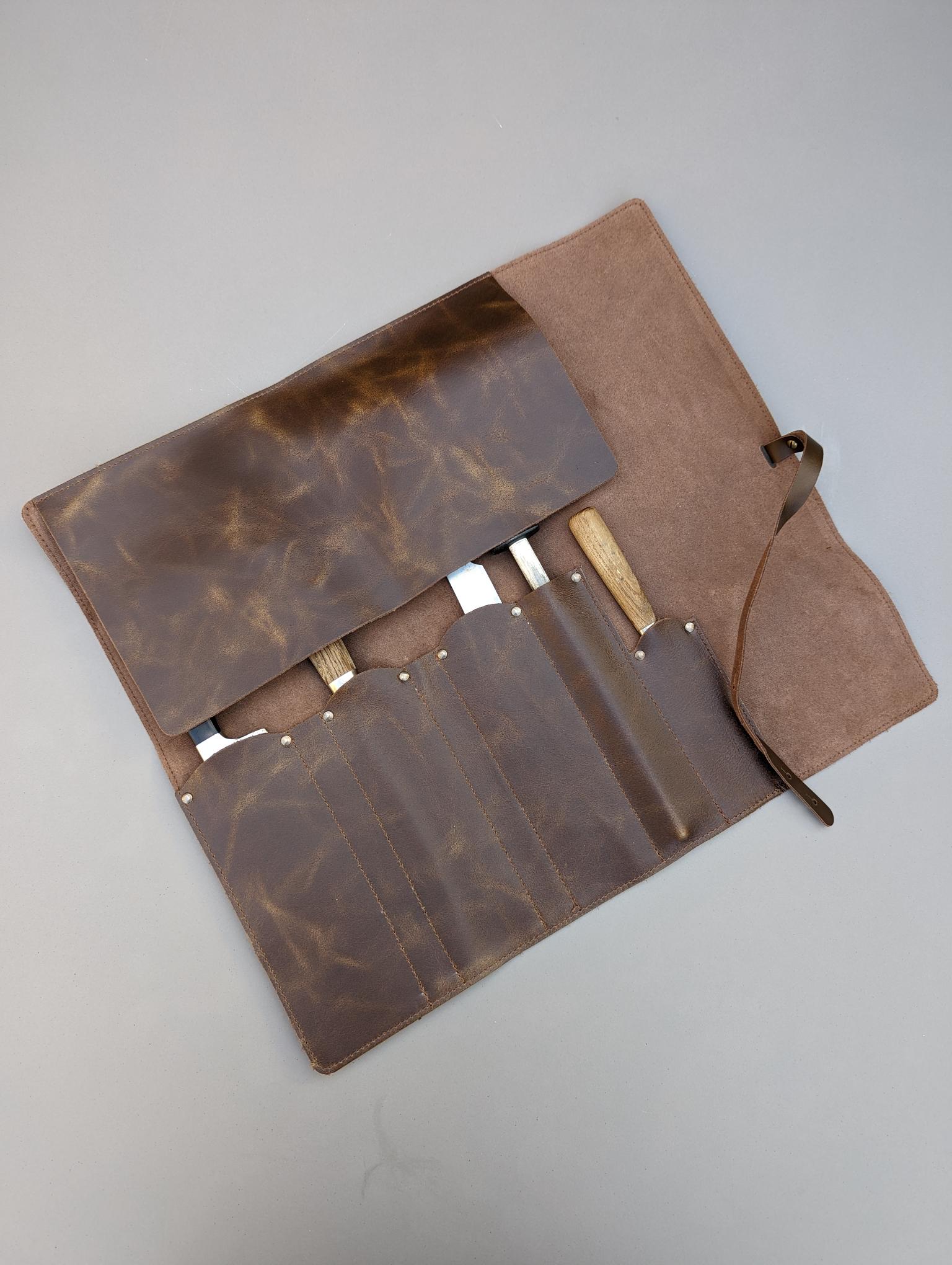 Premium Leather Knife Roll by Stalwart Crafts - Image 7