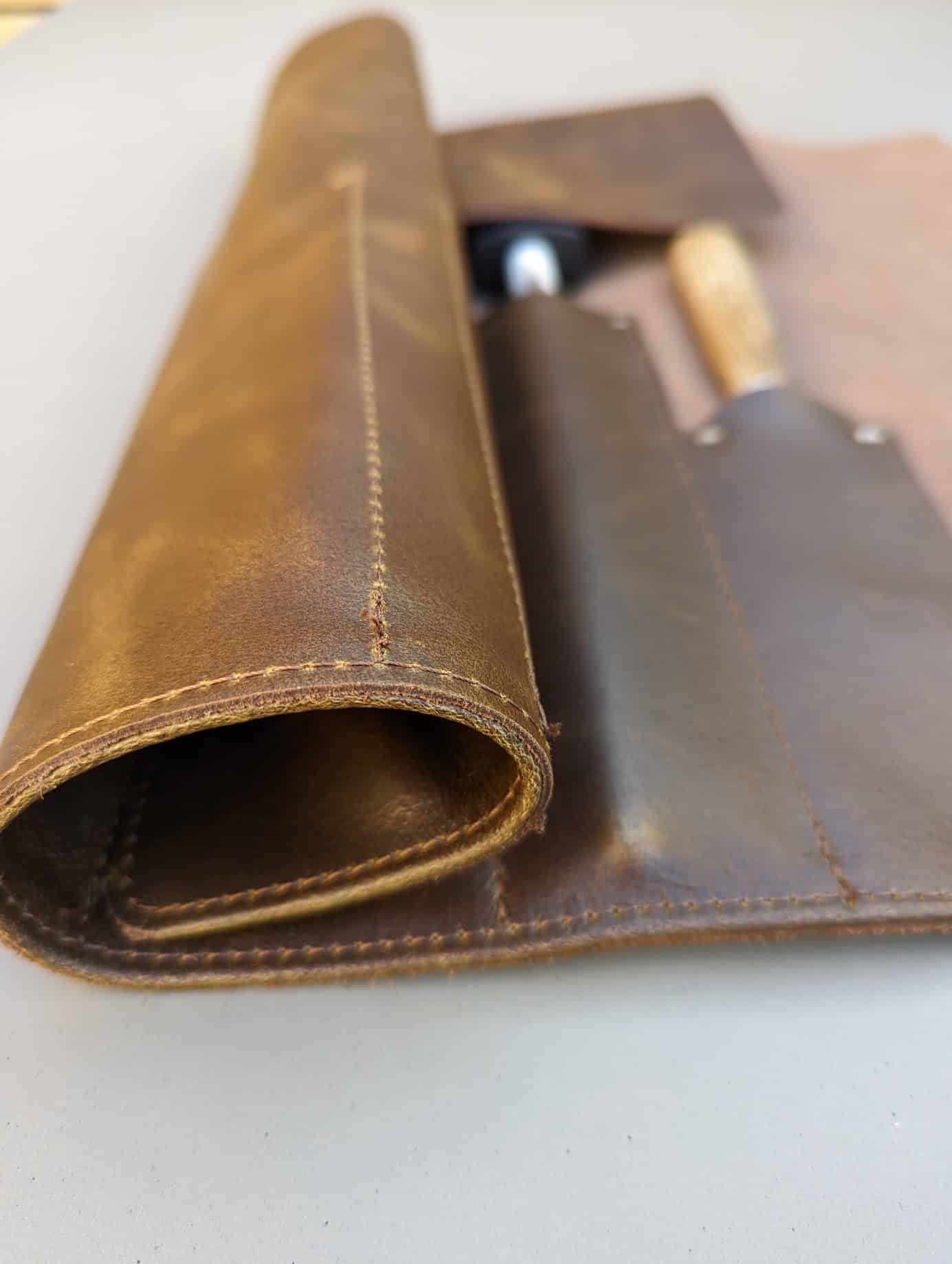 Premium Leather Knife Roll by Stalwart Crafts - Image 9