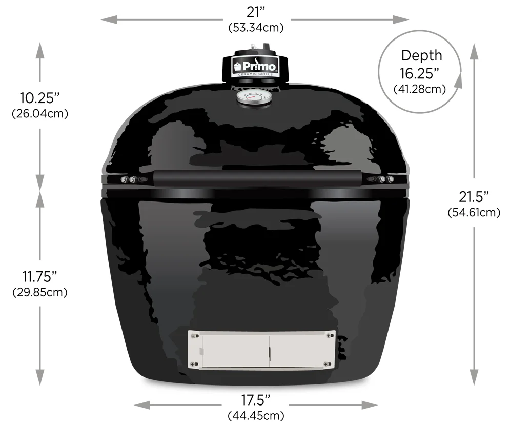 Primo Grills Oval JR 200 Kamado BBQ - All-in-One - Image 11