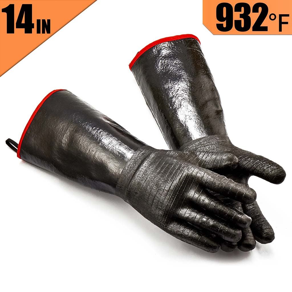 RAPICCA Heat Resistant BBQ Gloves for Safe Grilling