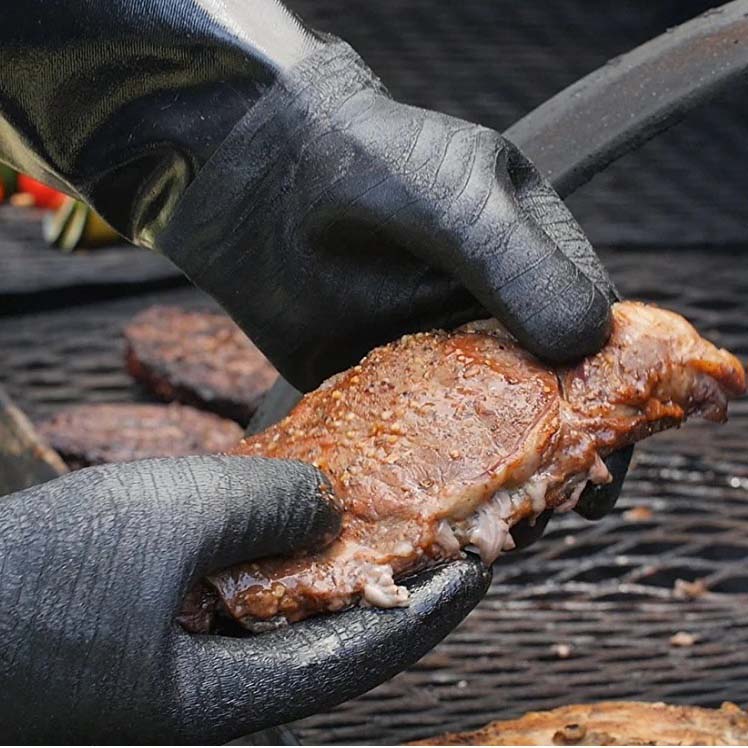 RAPICCA Heat Resistant BBQ Gloves for Safe Grilling - Image 5
