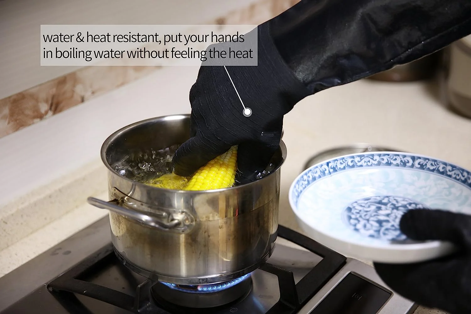 RAPICCA Heat Resistant BBQ Gloves for Safe Grilling - Image 6
